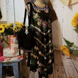 💖STUNNING!💖SALE!💖1X/3X HANDPAINTED BLING DRESS